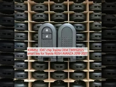 434MHz ID47 Chip Toyota OEM TWB1G0125 Smart Key voor Toyota RUSH AVANZA 2018-2021