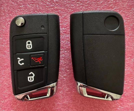 kopen 315Mhz 3 + 1 Golf van knoopnbgfs12p01 5G0959752BE Keyless Flip Key For VW GTI online vervaardiging