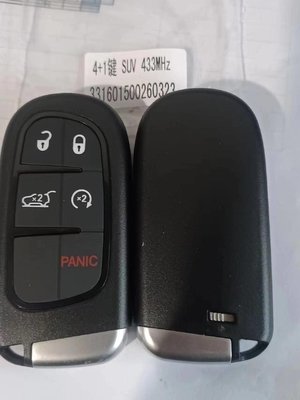 kopen 4+1Btn GQ4-54T 68141580AF 4A Chip 433MHz Smart Control Car Key Voor 2014-2019 Jeep Cherokee online vervaardiging