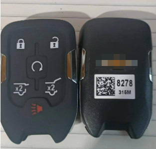 315Mhz 5 + 1 knop 46 chip HYQ1AA 13508278 Smart Key voor Chevrolet Tahoe Suburban