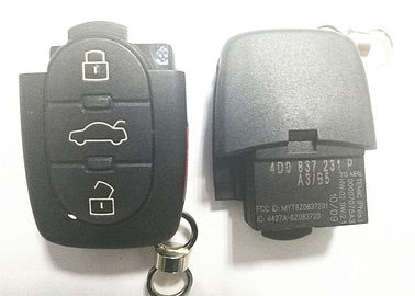 Zwarte Autosleutel FOB/de Knopenoem van Audi Verre Zeer belangrijke MYT8Z0837231 3+1 Kwaliteit